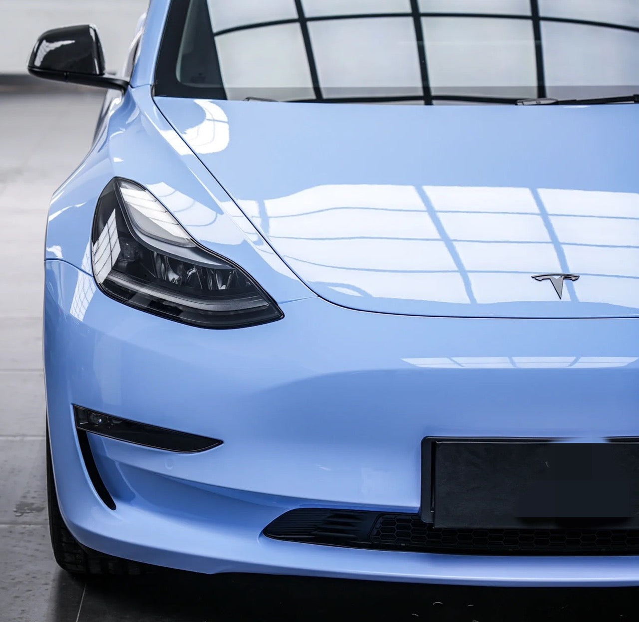 Super Gloss Mist Blue Vinyl Wrap