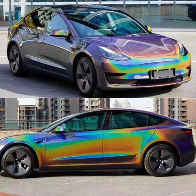 Laser Majestic Dark Gray Vinyl Wrap raxtify