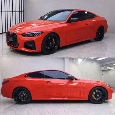 Super Gloss Lava Orange Vinyl Wrap raxtify