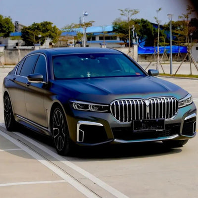 Laser Matte Black Vinyl Wrap BMW