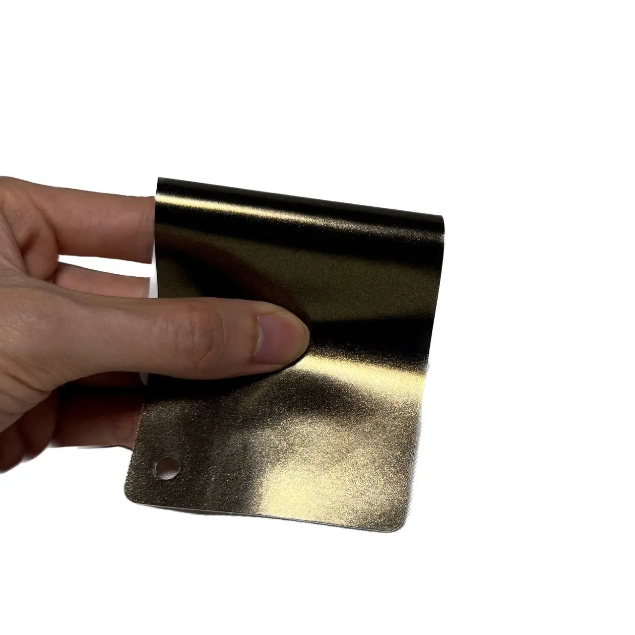 Satin Metallic Brown Gold Vinyl Wrap swatch card