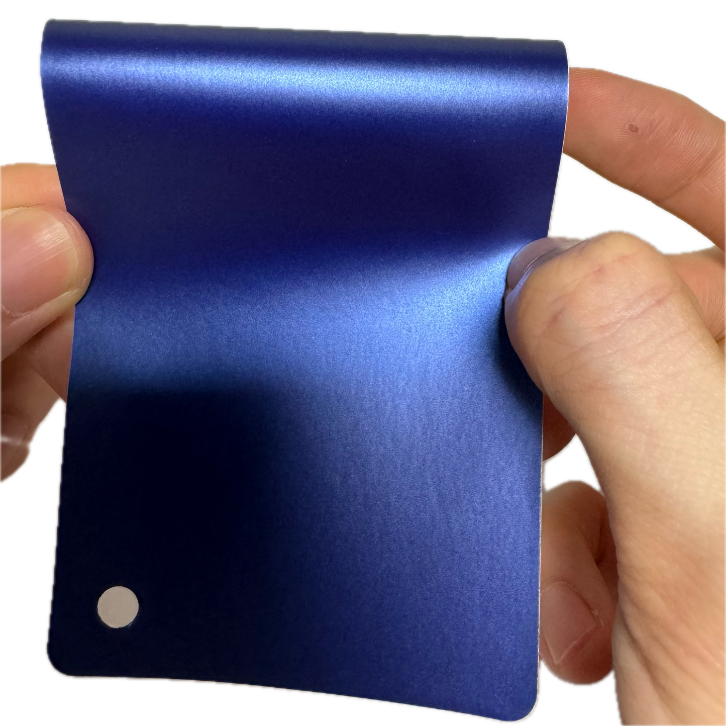 Satin Chrome Blue Vinyl Wrap