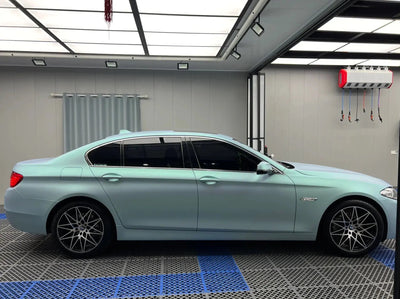 Color Shift Satin Blue Green Car Vinyl Wrap