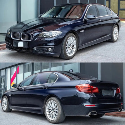 BMW Gloss Metallic Black Blue Car Wrap