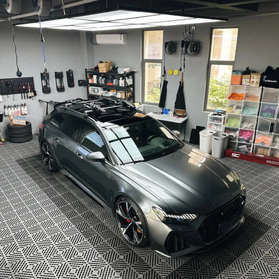 Gloss Metallic Battleship Grey Car Wrap raxtify