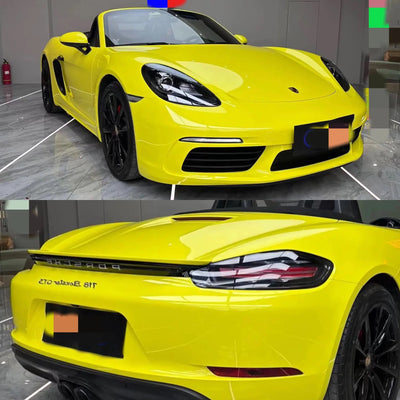 Super Gloss Lemon Yellow Car Vinyl Wrap