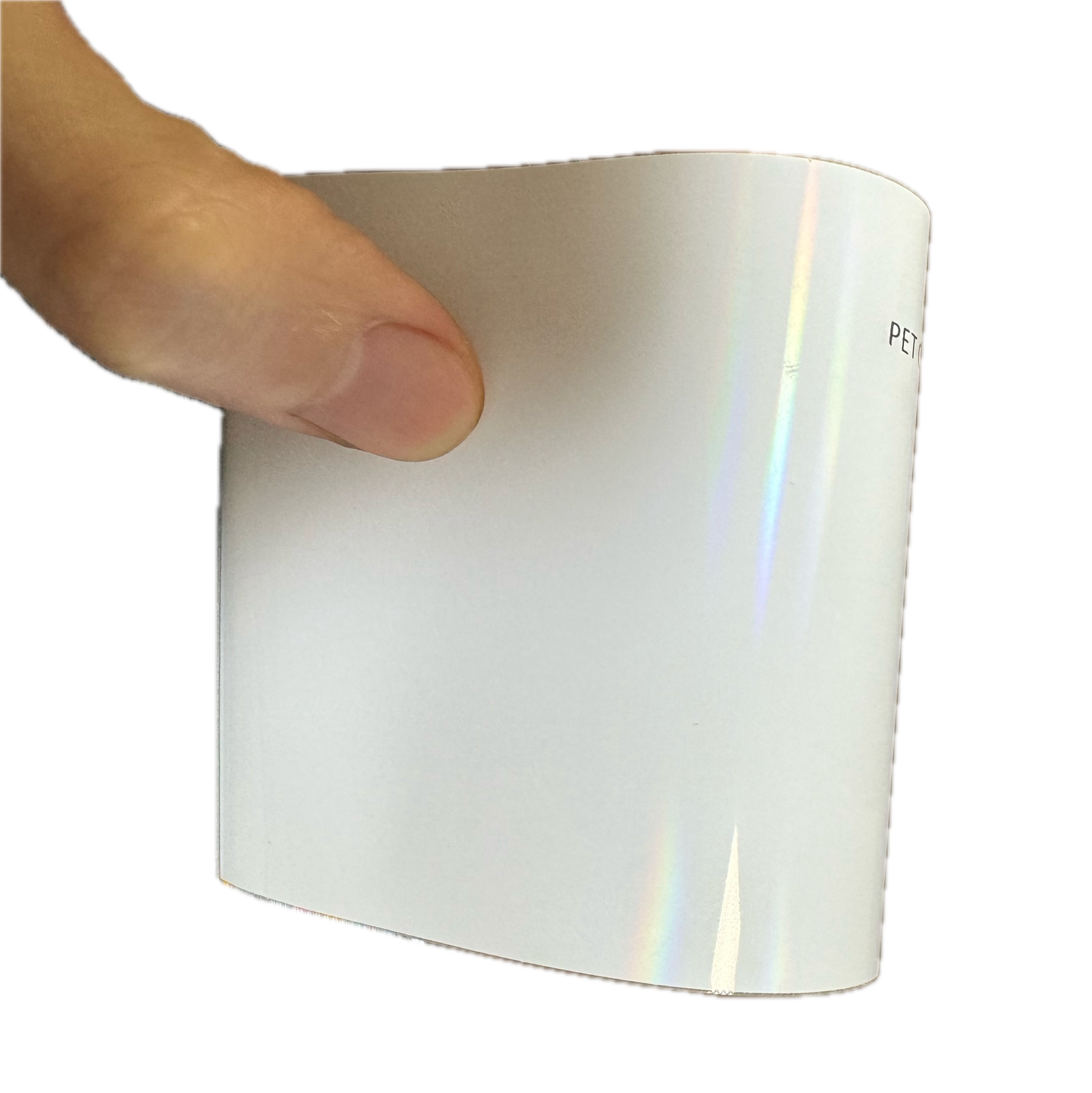 Gloss Iridescent Light-Control White Vinyl Wrap raxtify