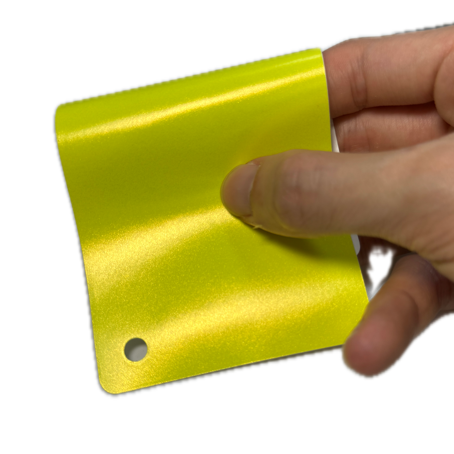 Satin Metallic Neon Yellow Vinyl Wrap Color Film