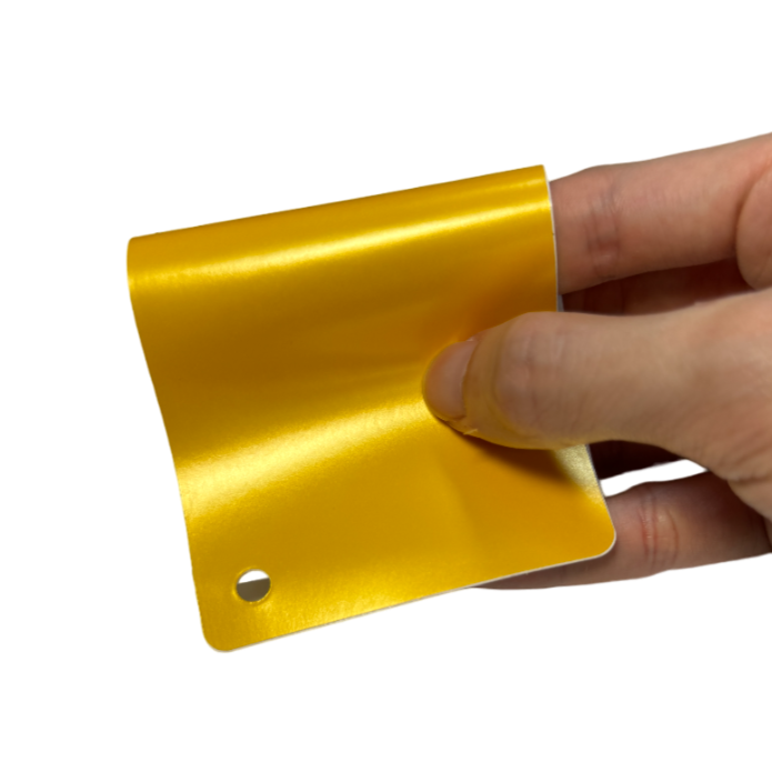 Satin Metallic Yellow Vinyl Wrap Film Color