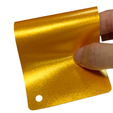 Satin Metallic Golden Yellow Vinyl Wrap Film