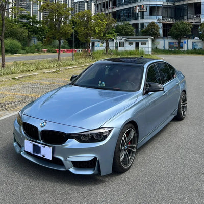 Gloss Metallic Mercury Gray Vinyl Wrap raxtify