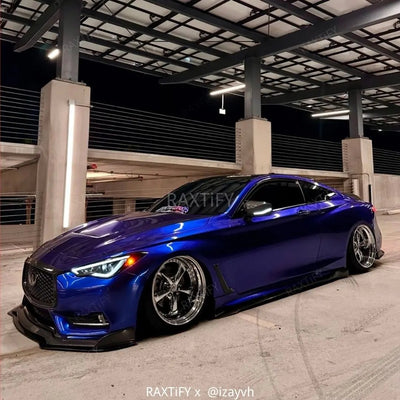 Infiniti wrapped in Gloss Metallic Deep Blue Vinyl Wrap