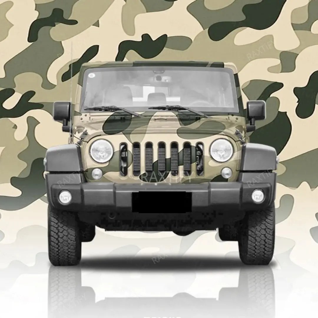 Jeep Wrangler Custom Camouflage Vinyl Wrap