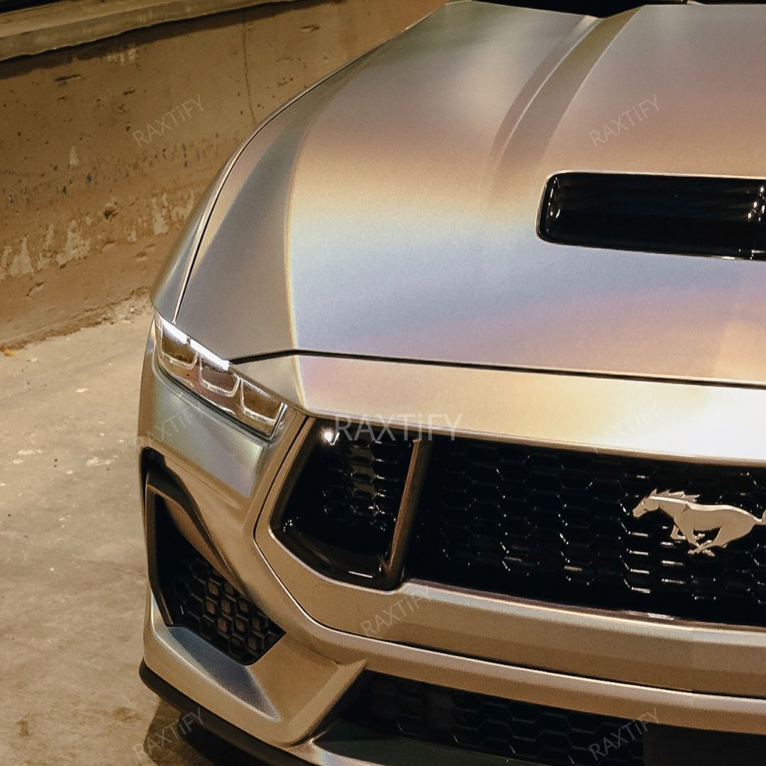 Laser Matte Silver Vinyl Wrap