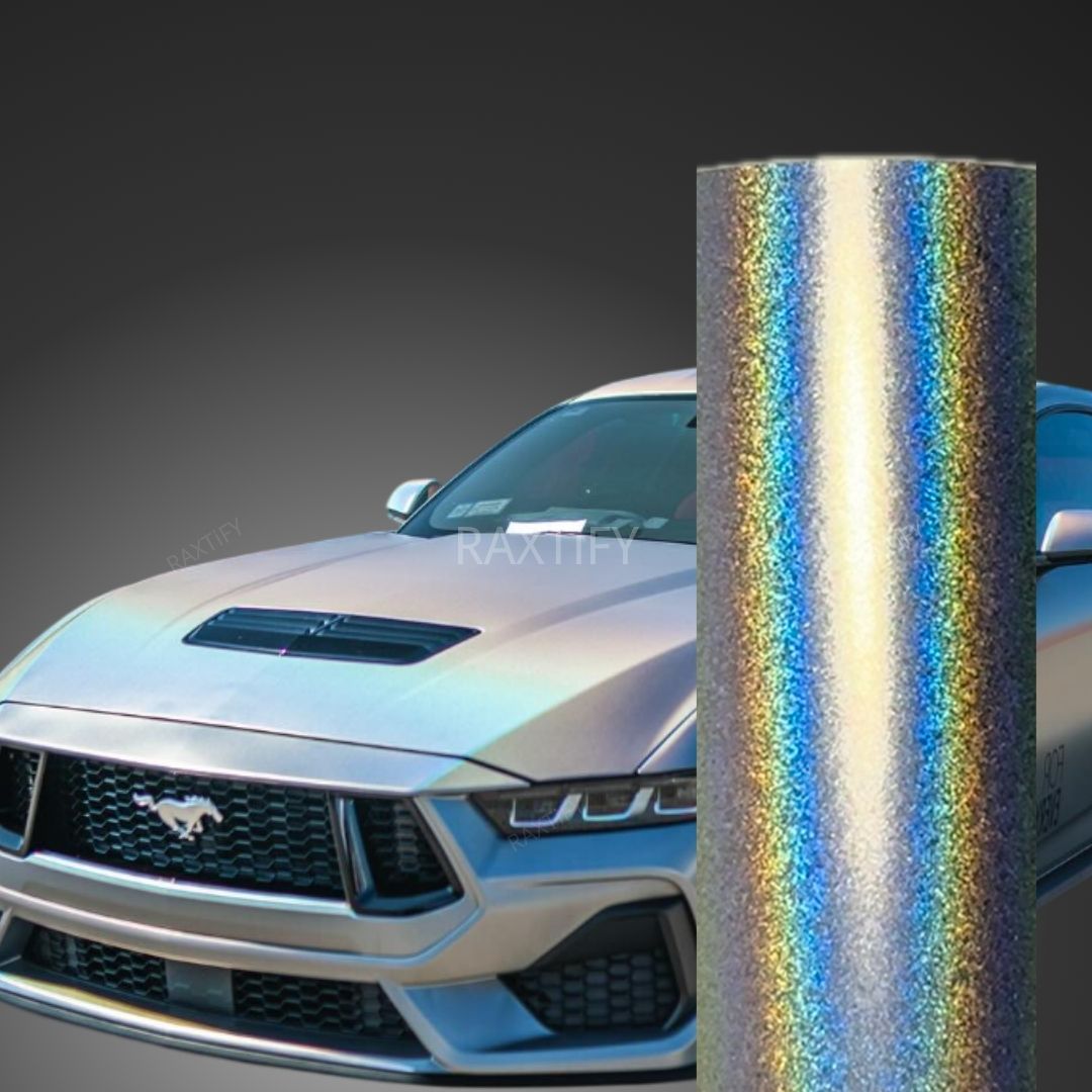 Laser Matte Silver Vinyl Wrap