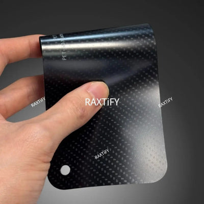 Matte Black Gold Carbon Fiber Vinyl Wrap