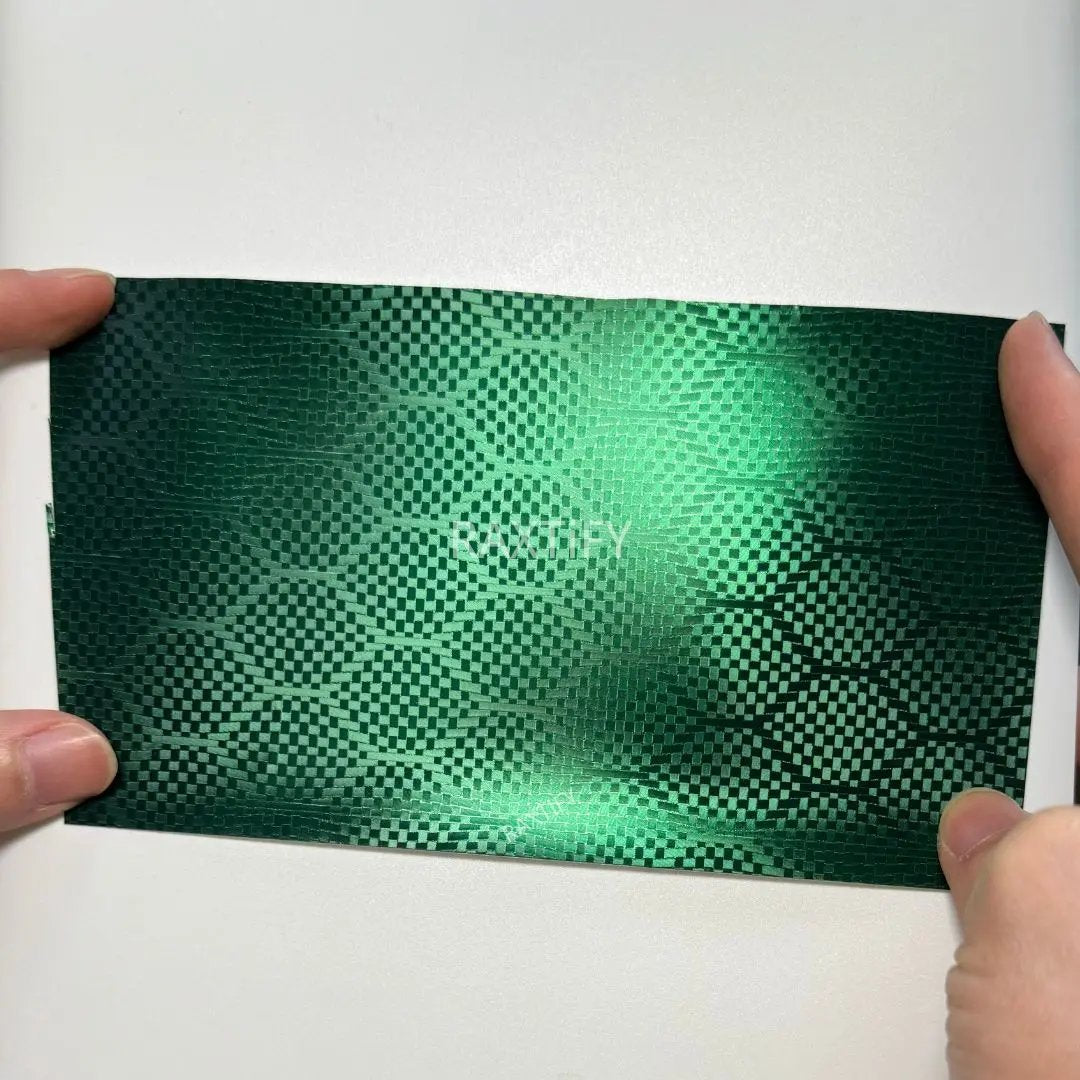 Matte Honeycomb Carbon Fiber Dark Green Vinyl Wrap