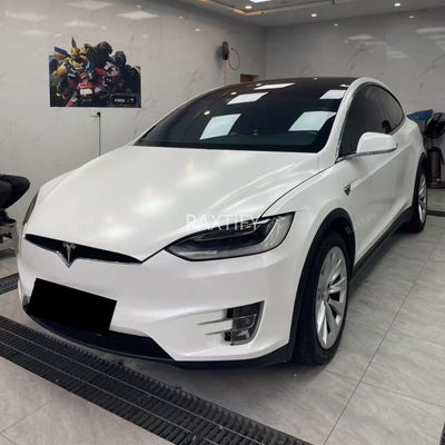 Matte Metallic Titanium White Vinyl Wrap