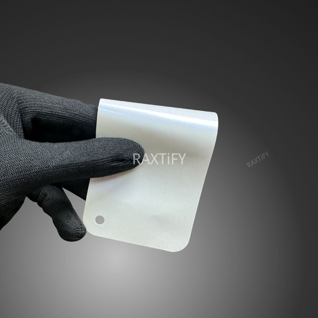 Matte Silk White Blue Car Wrap swatch book swatch card