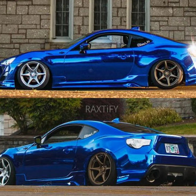 Mirror Chrome Blue Vinyl Wrap