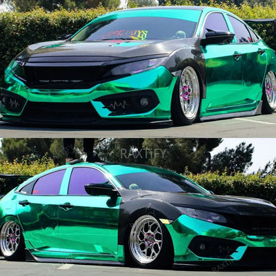 Mirror Chrome Green Vinyl Wrap