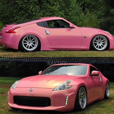 Nissan Color Shift Gloss Diamond Gold Pink Vinyl Wrap