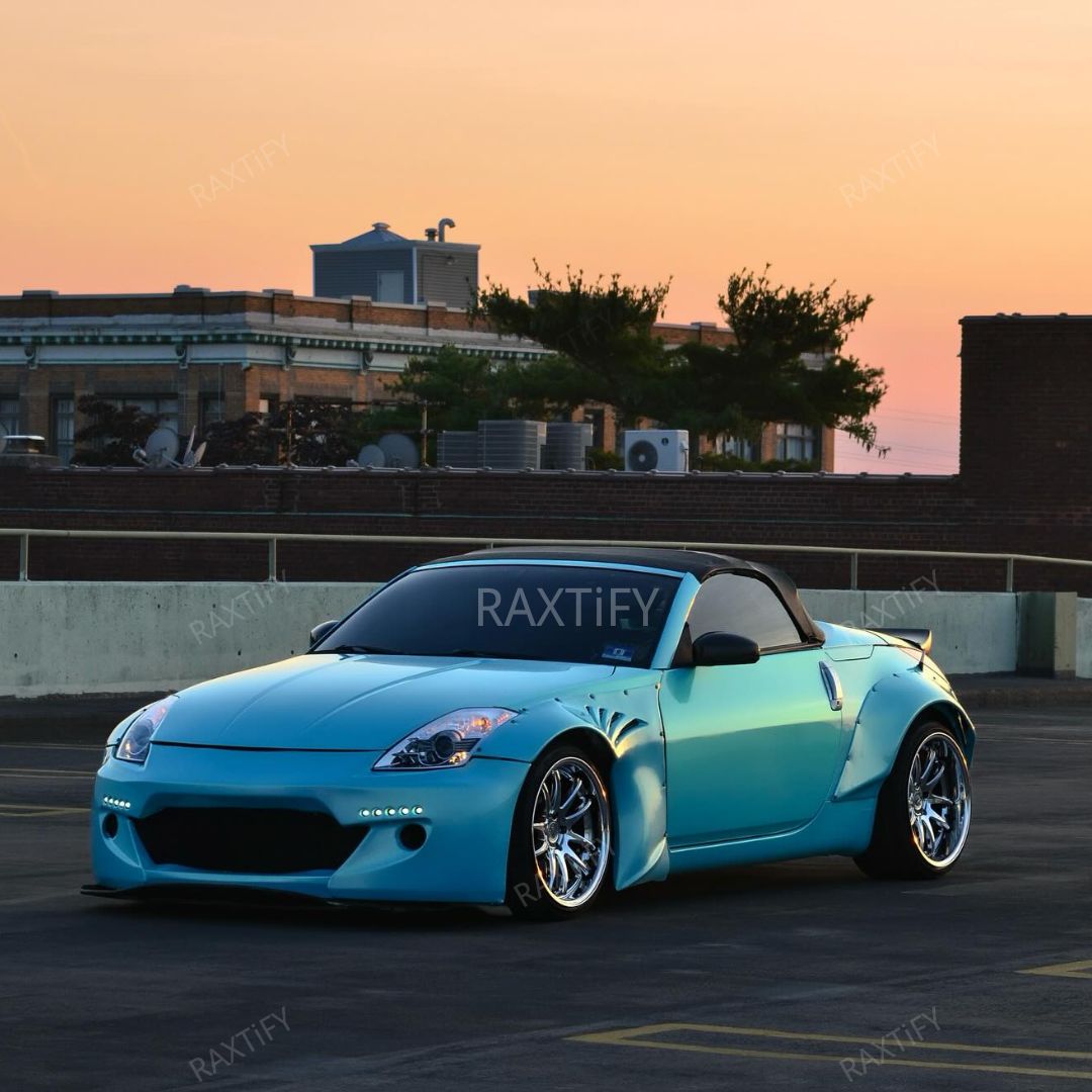 Color Shift Neon Sky Blue Vinyl Wrap