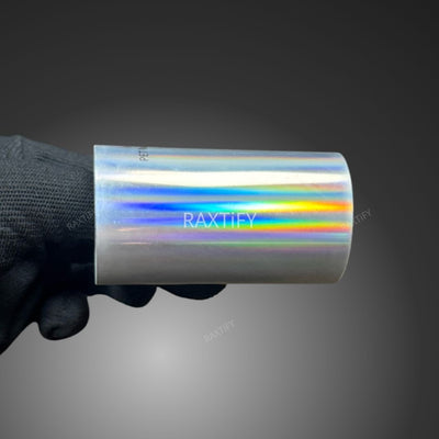 Rainbow Laser Chrome Silver Vinyl Wrap