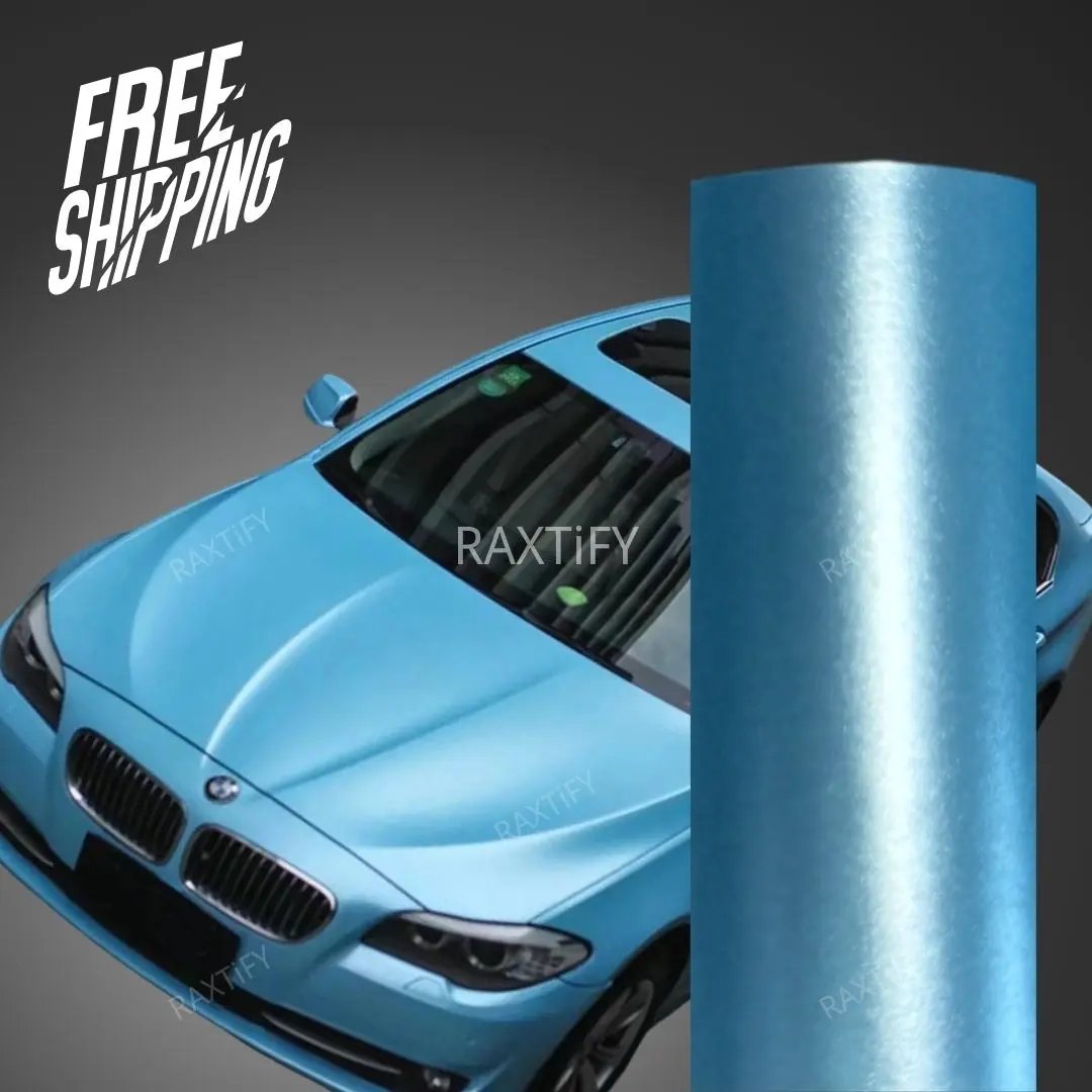 Satin Metallic Sky Blue Vinyl Wrap RAXTiFY satin-metallic-sky-blue-vinyl-wrap-raxtify