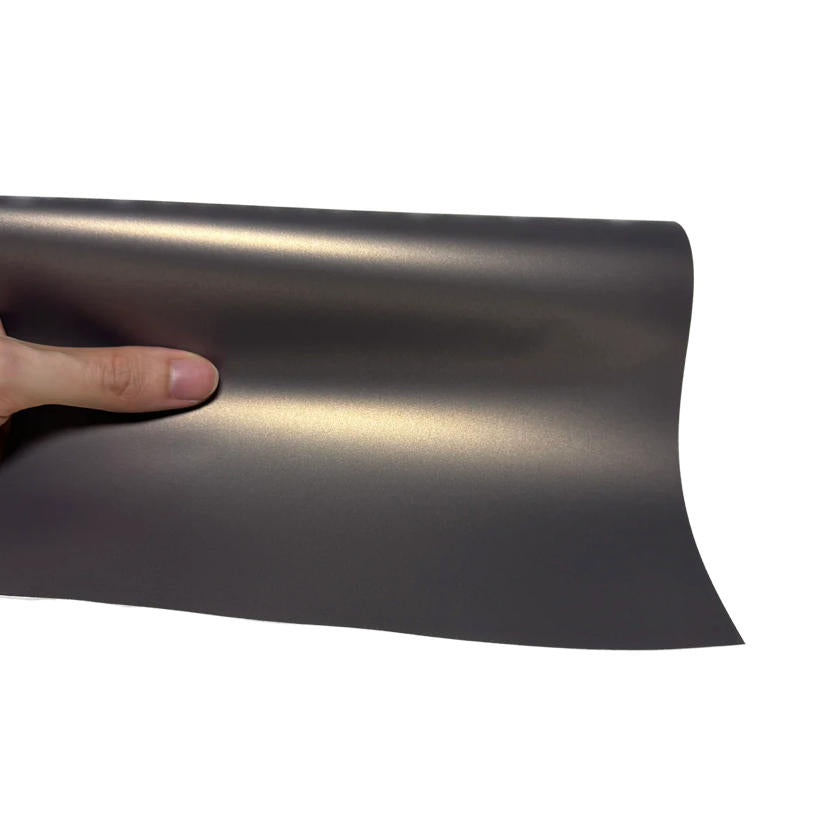 Satin Chrome DBX Purple Vinyl Wrap sample