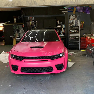Satin Metallic Hot Pink Vinyl Wrap