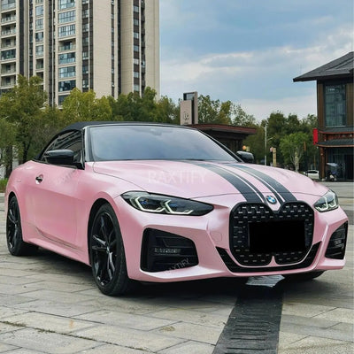 Satin Metallic Pearl Baby Pink Car Vinyl Wrap