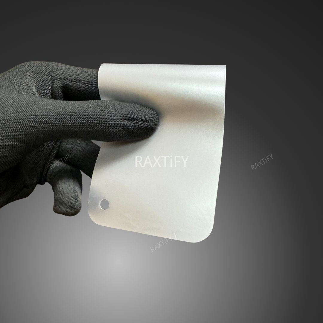 Super Matte Mercury Silver Car Wrap Swatch