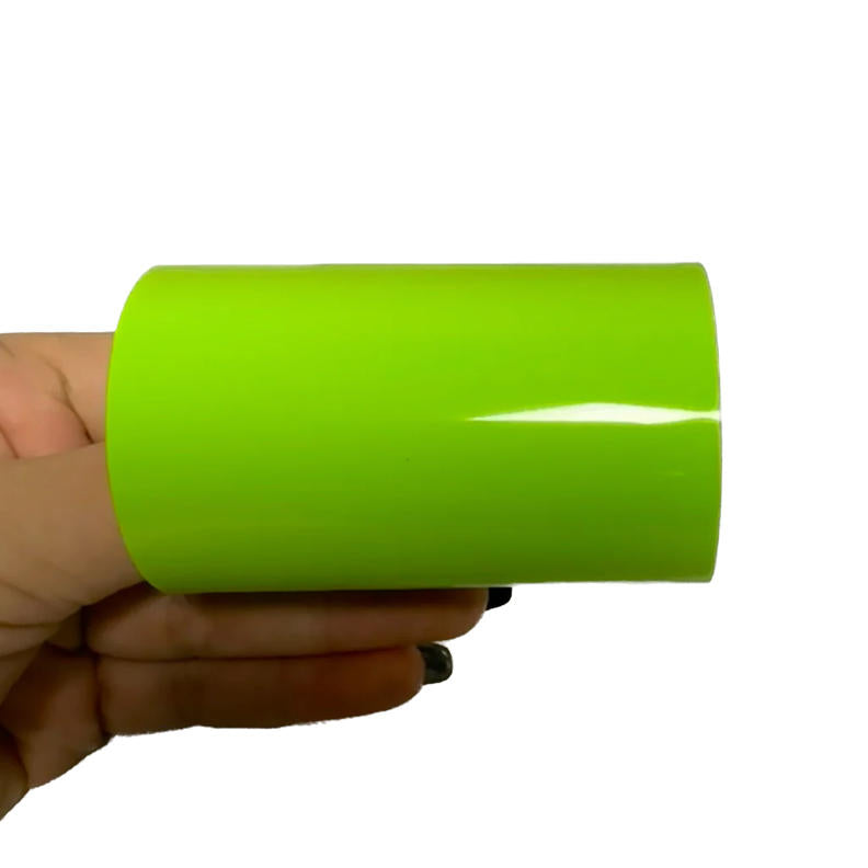 Super Gloss Acid Green Car Wrap swatch card