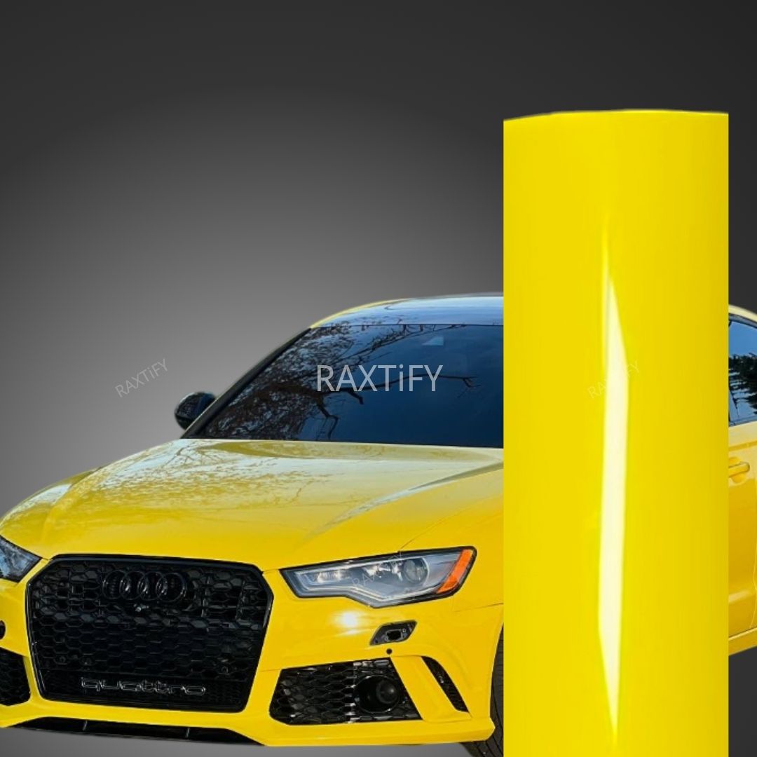 Super Gloss Corn Yellow Vinyl Wrap