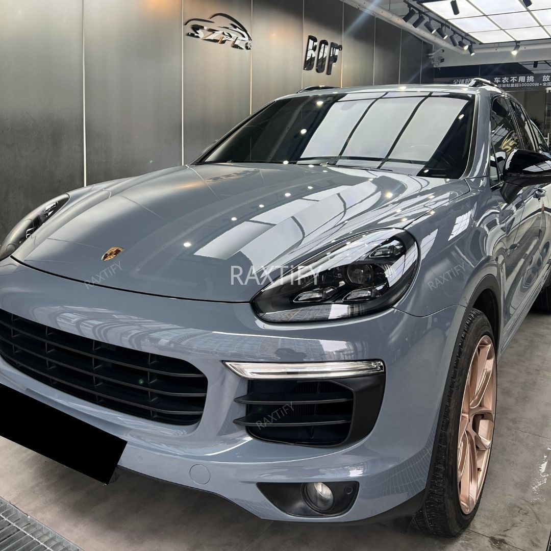 Super Gloss Light Nardo Gray Vinyl Wrap by RAXTiFY
