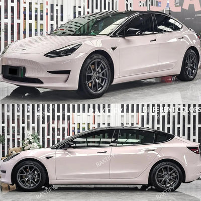 Super Gloss Light Peach Pink Vinyl Wrap