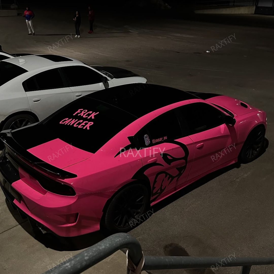 Charger Super Gloss Pink Car Wrap