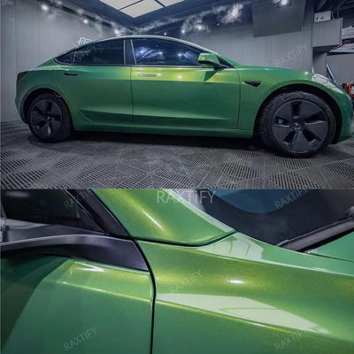 Ultra-Gloss Metallic Bright Emerald Green Paint Protection Film