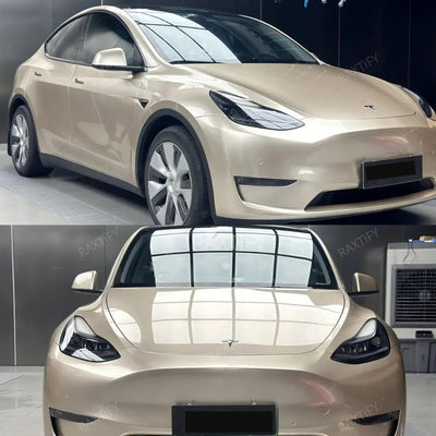 Ultra-Gloss Metallic Champagne Gold Paint Protective Film