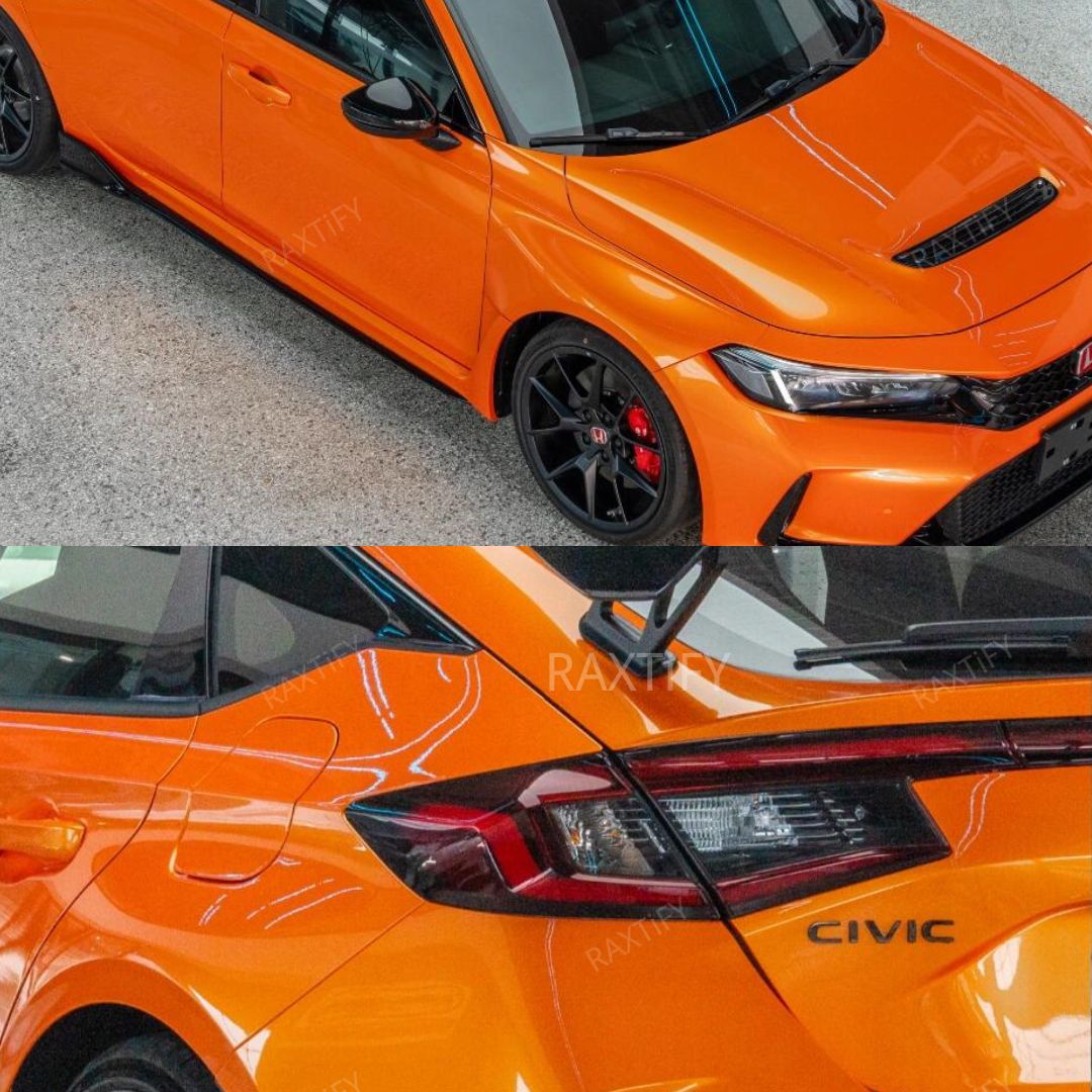 Ultra-Gloss Metallic Racing Orange Paint Protection Film