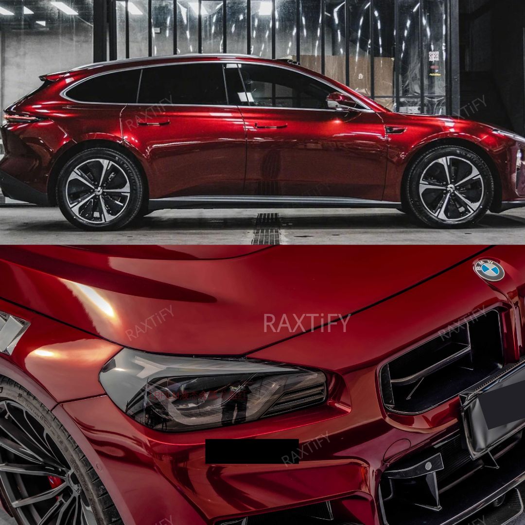 Ultra-Gloss Metallic Rosewood Red Paint Protection Film