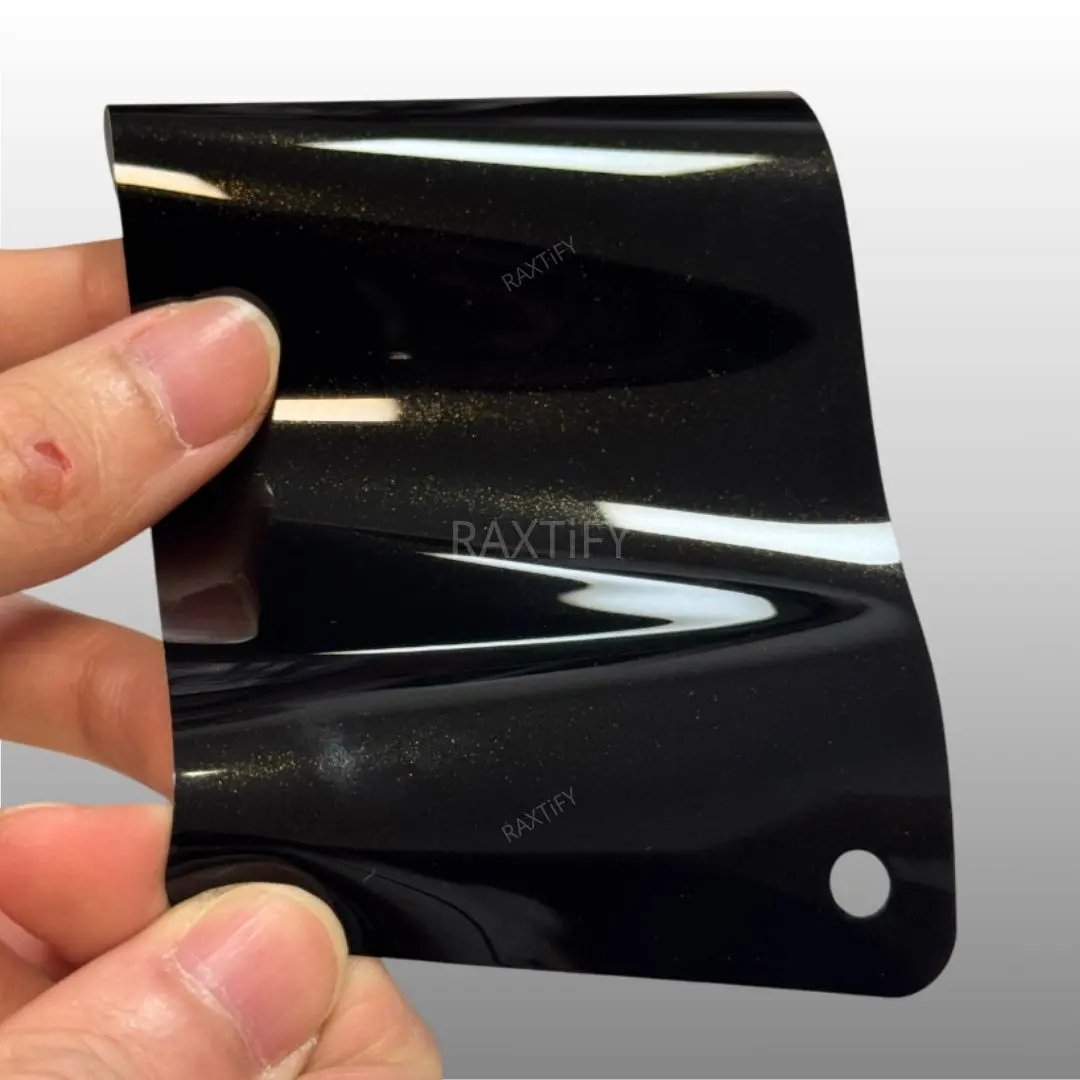 Ultra Gloss Metallic Black Paint Protection Film raxtify