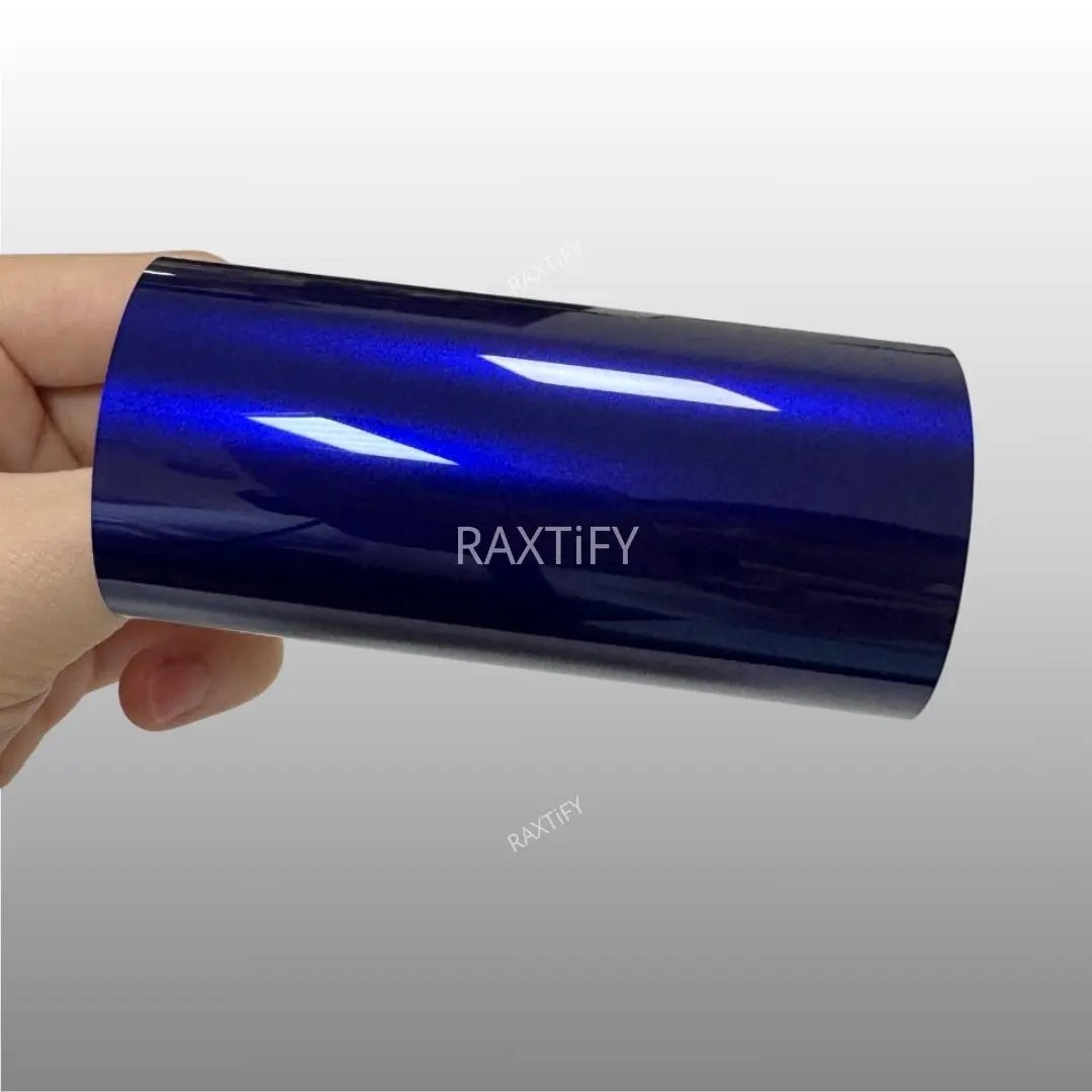 Ultra Gloss Metallic Deep Blue Paint Protection Film