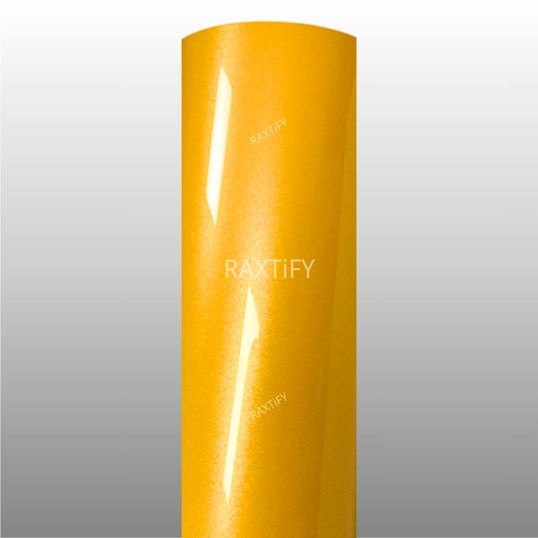 Ultra Gloss Metallic Golden Yellow Paint Protection Film