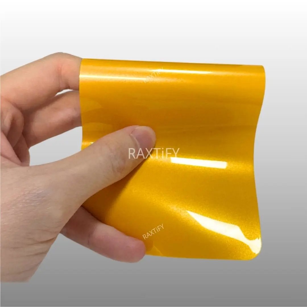 Ultra Gloss Metallic Golden Yellow Paint Protection Film