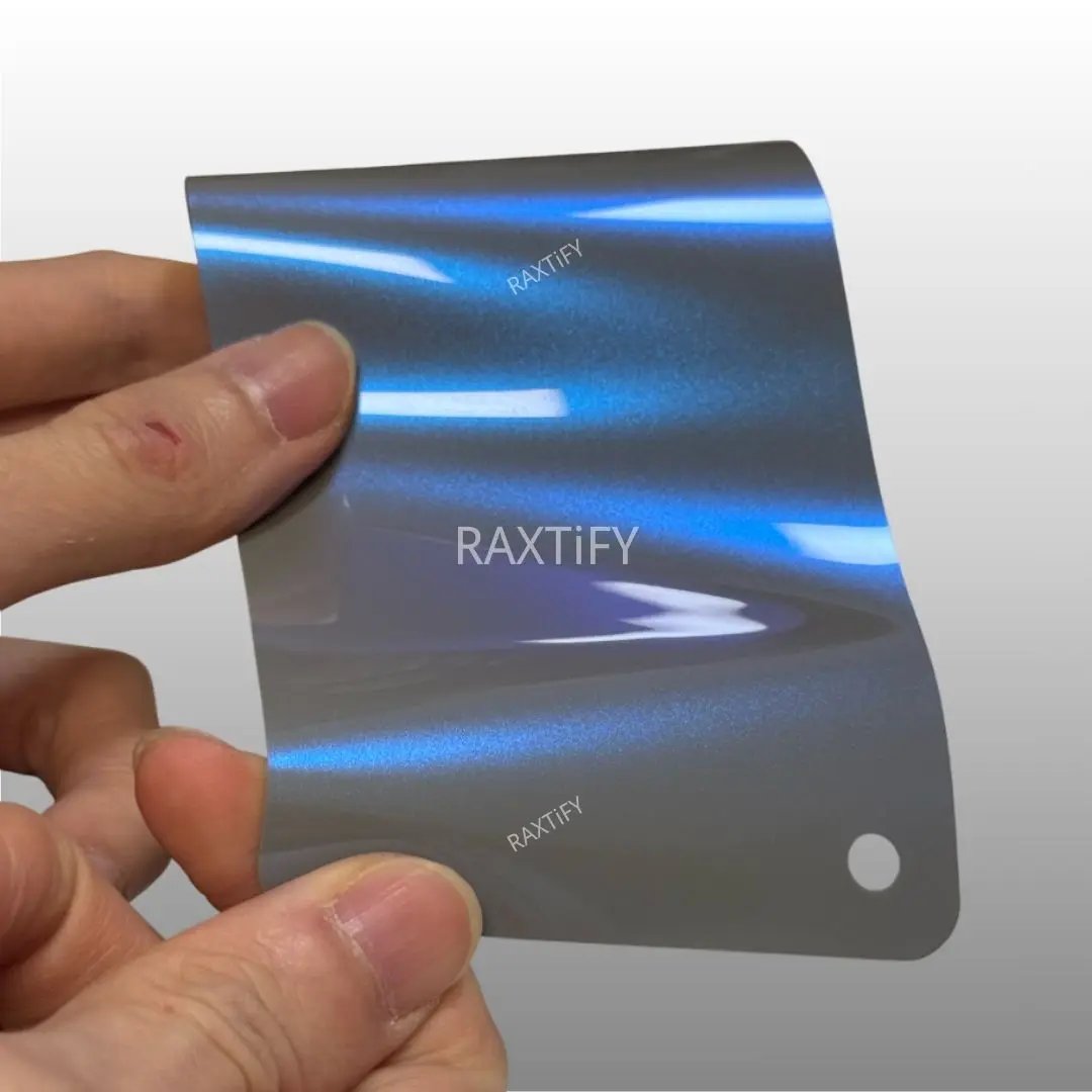 Ultra Gloss Metallic Gray Blue Paint Protection Film