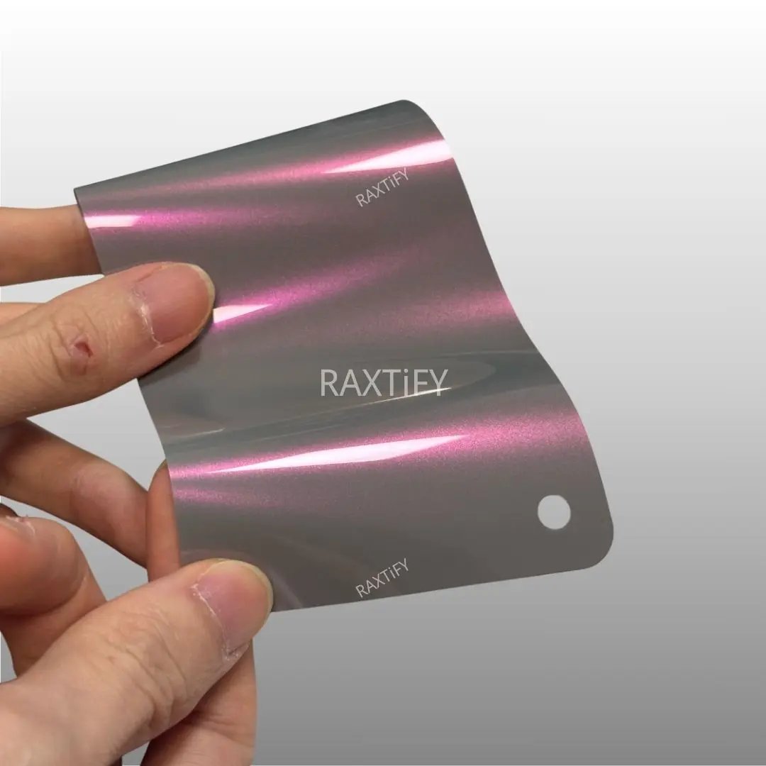 Ultra Gloss Metallic Gray Pink Paint Protection Film