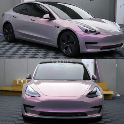 Ultra Gloss Metallic Gray Pink Paint Protection Film