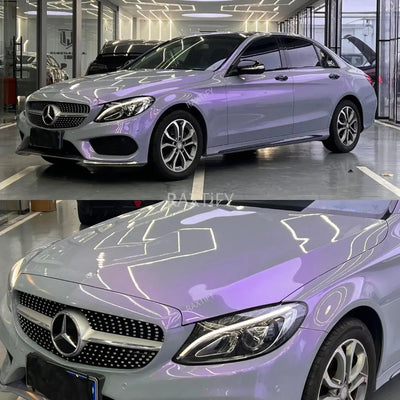 Ultra Gloss Metallic Gray Purple Paint Protection Film